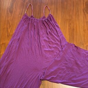 BCBG Purple Flowy Jumpsuit
